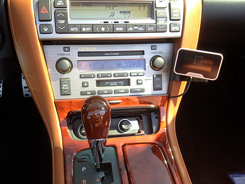 Lexus SC 430 Novero, The Truly One A2DP Bluetooth phone and streaming media interface with PanaVise moun